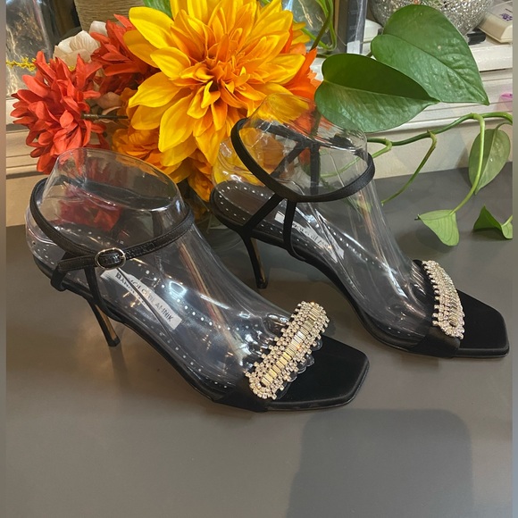 Manolo Blahnik Crystal Embellished Sandals - Picture 7 of 7